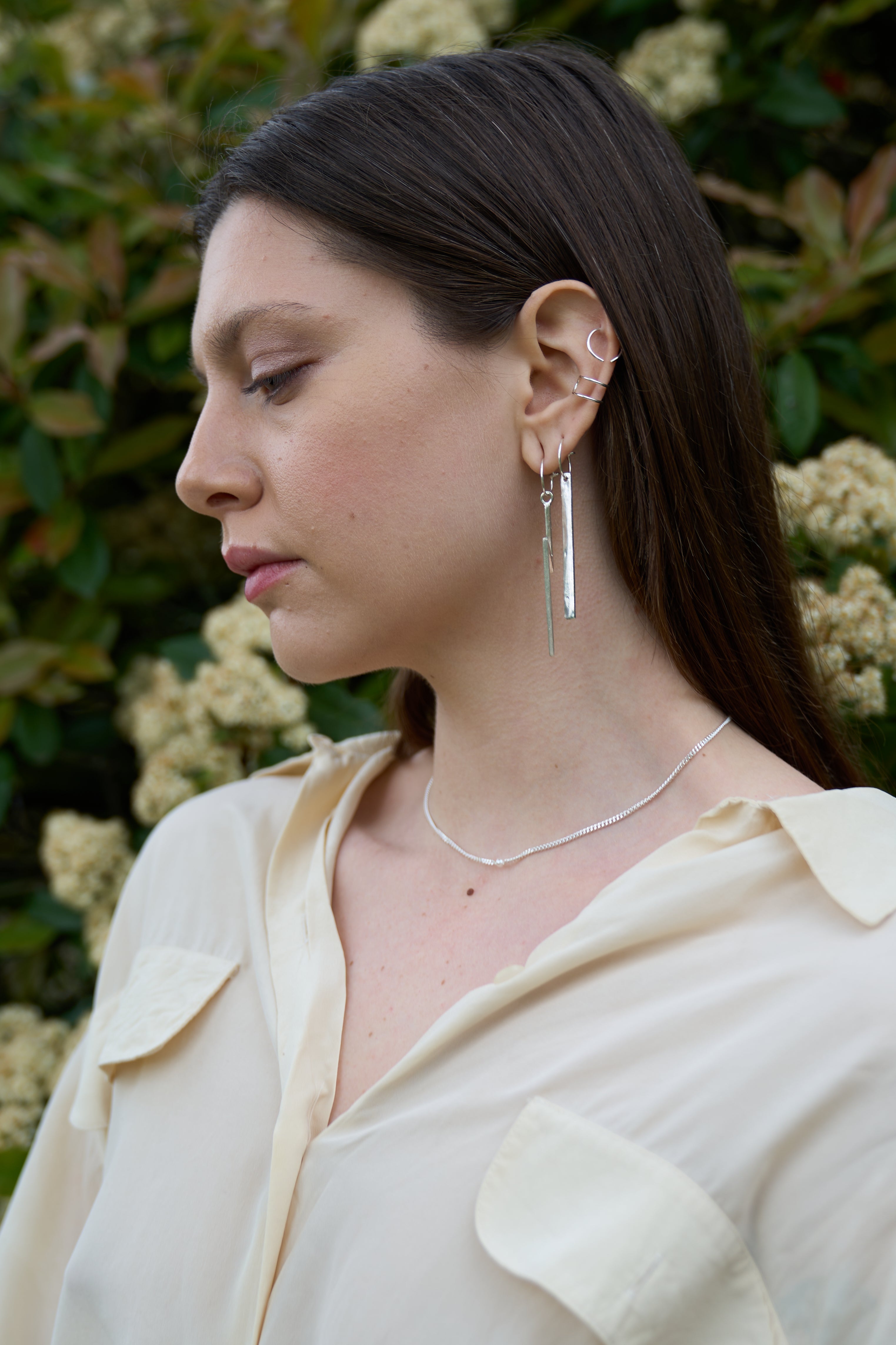 Ingrid with mini hoops