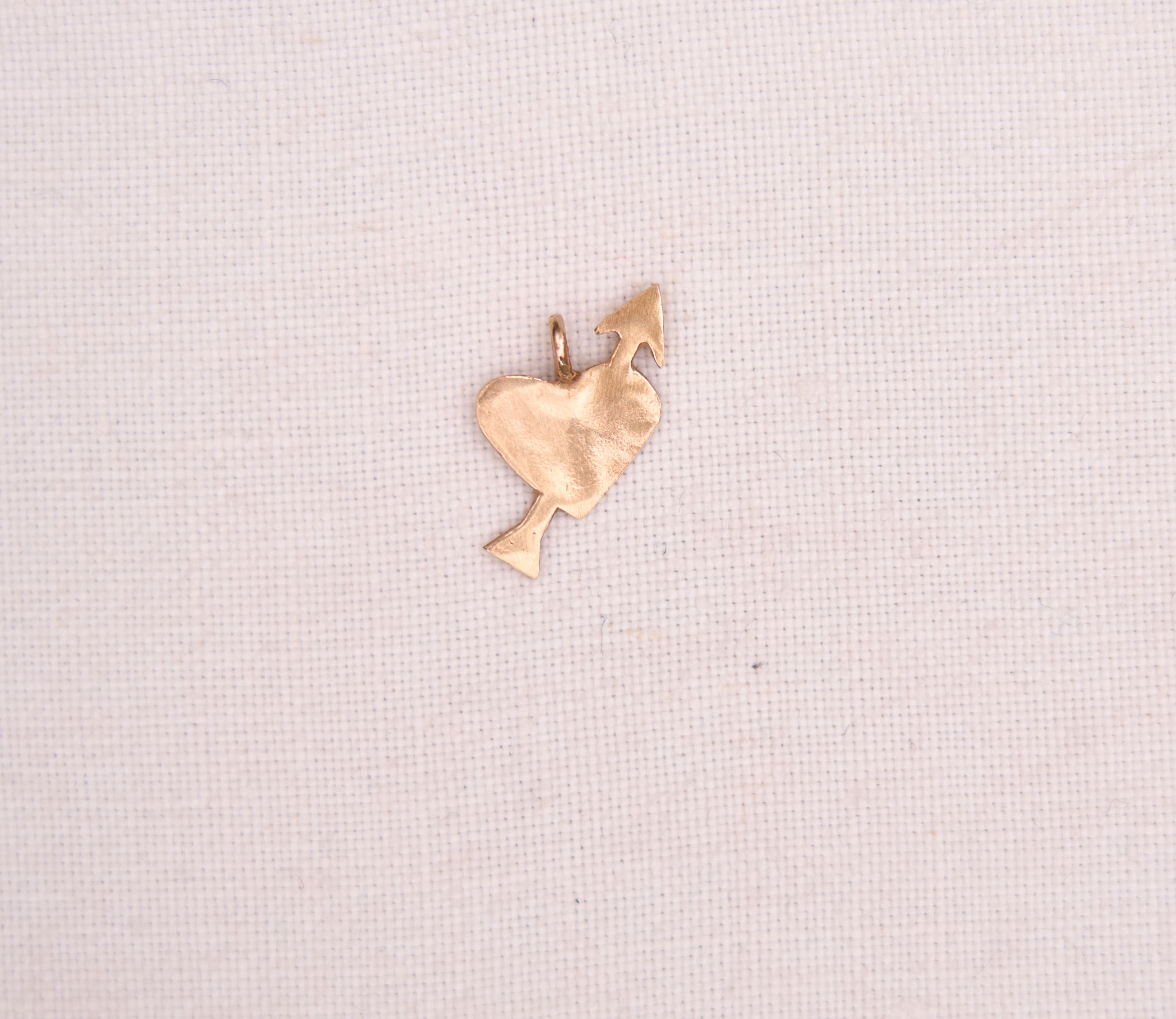 Heart & Arrow charm