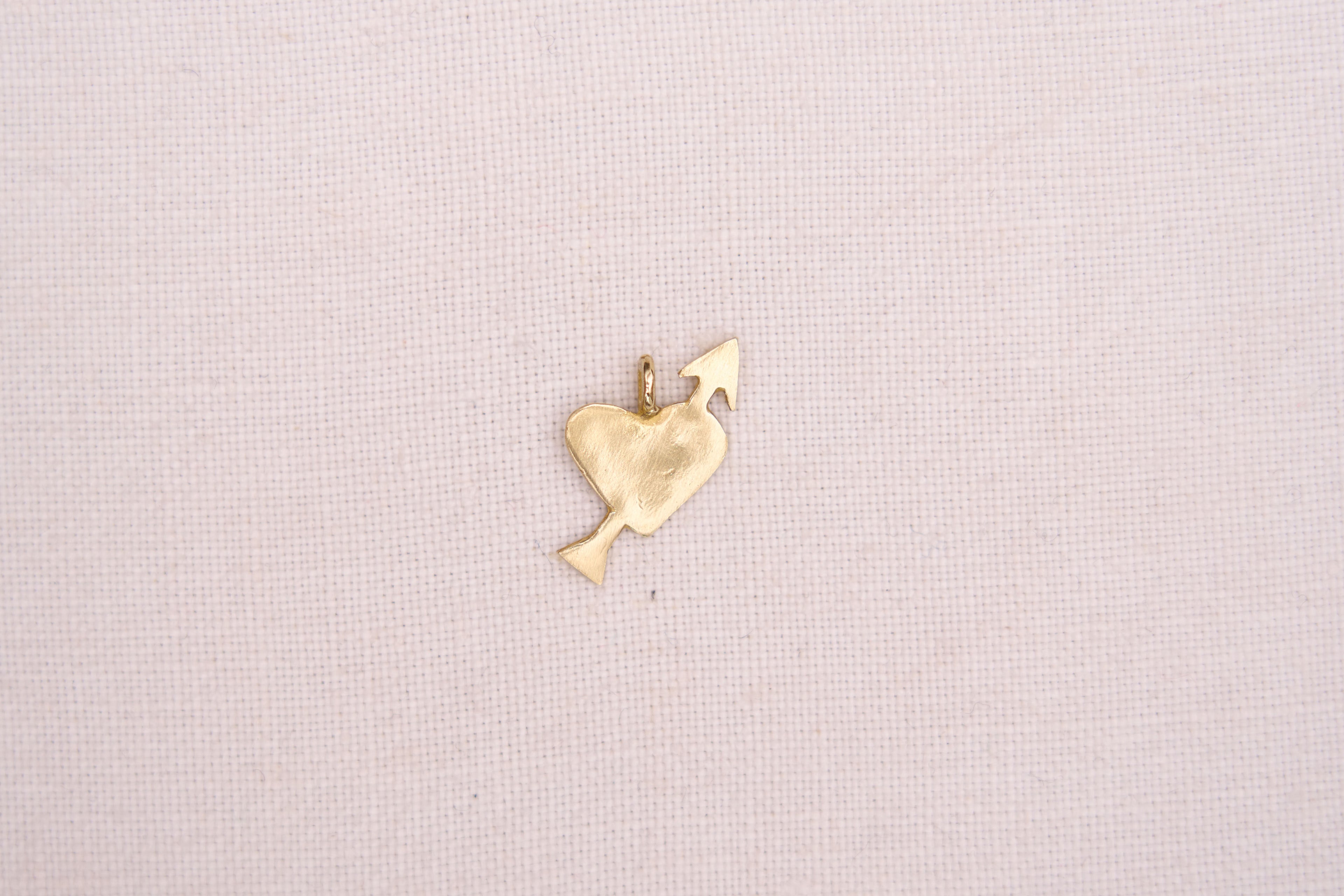 Heart & Arrow charm
