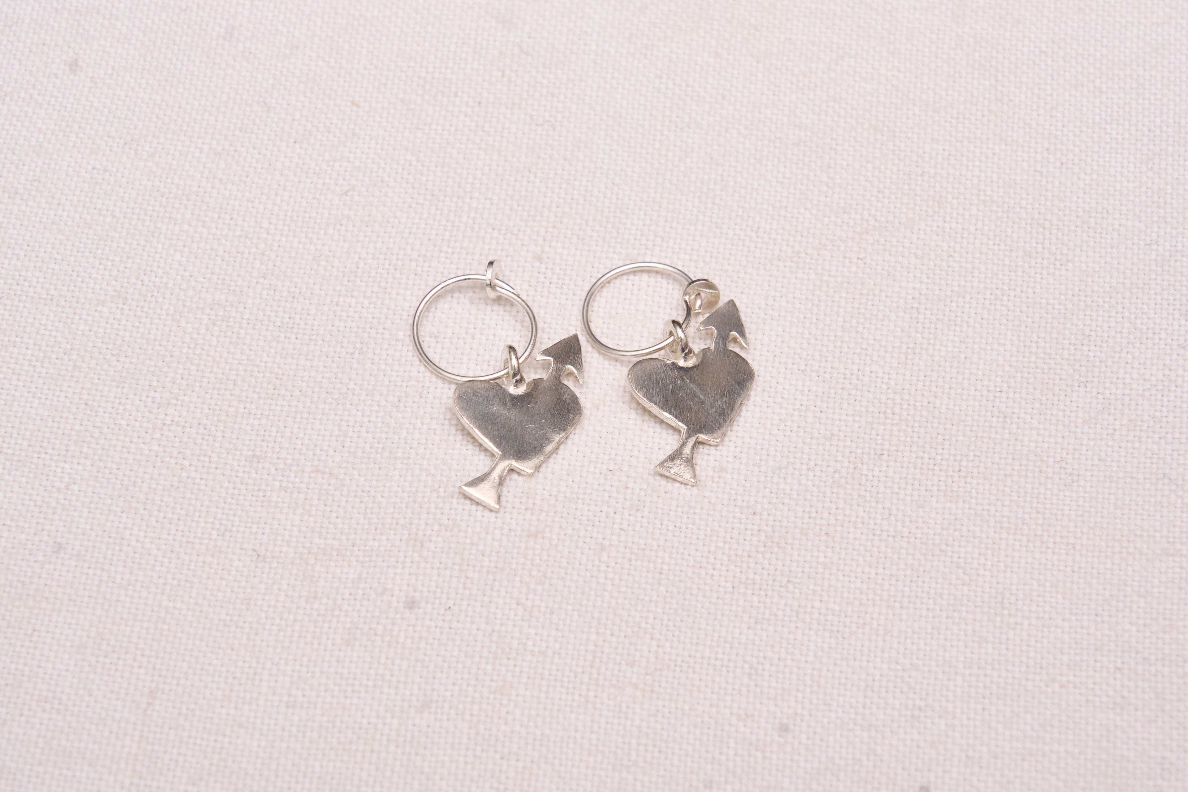 Heart & Arrow with mini hoops