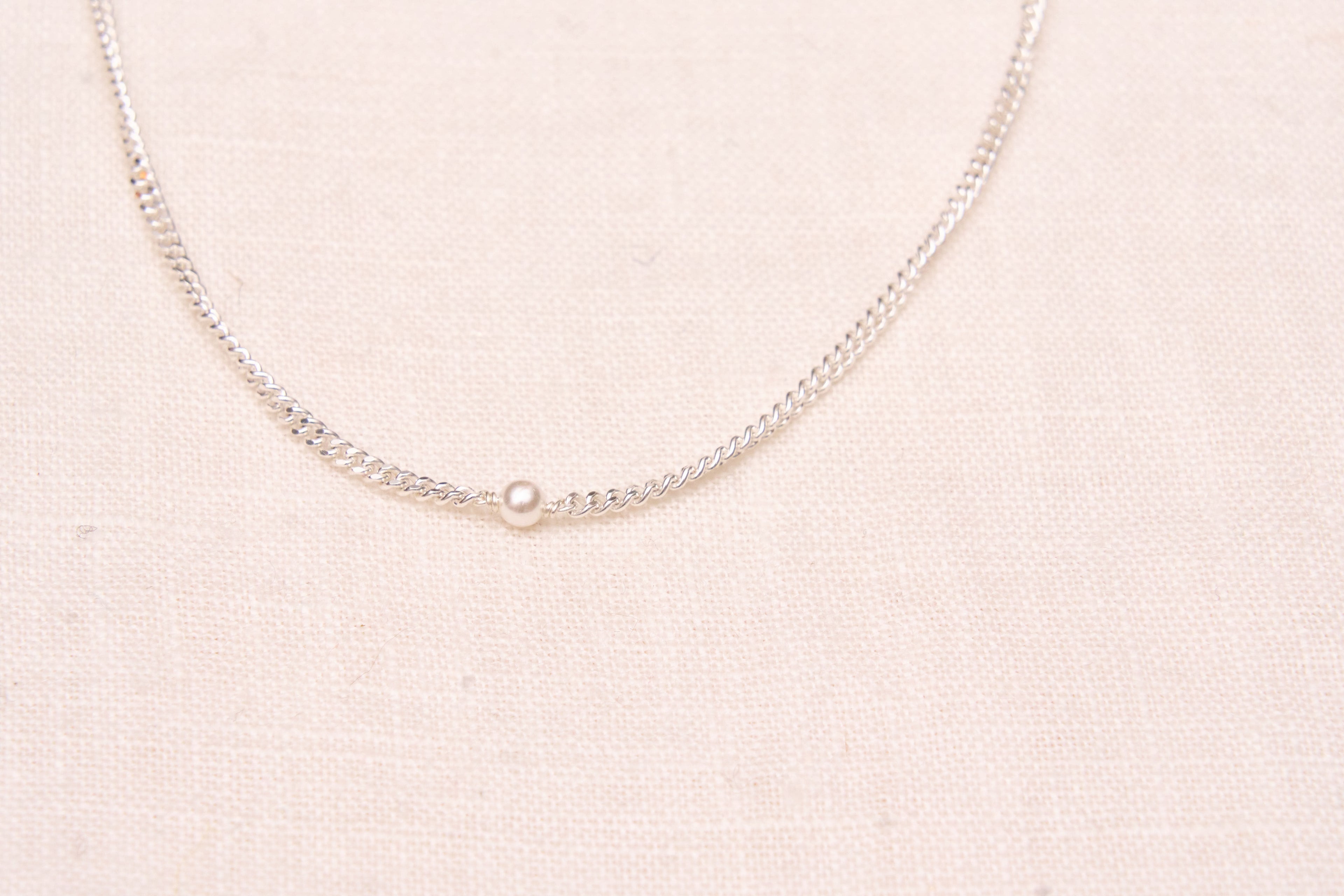 One little pearl necklace