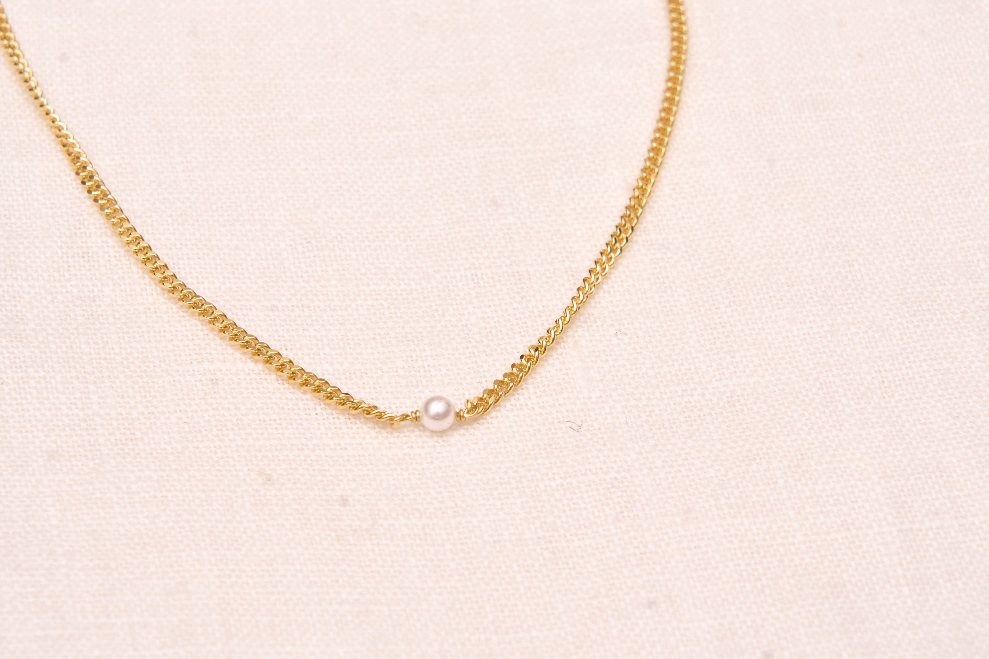 One little pearl necklace