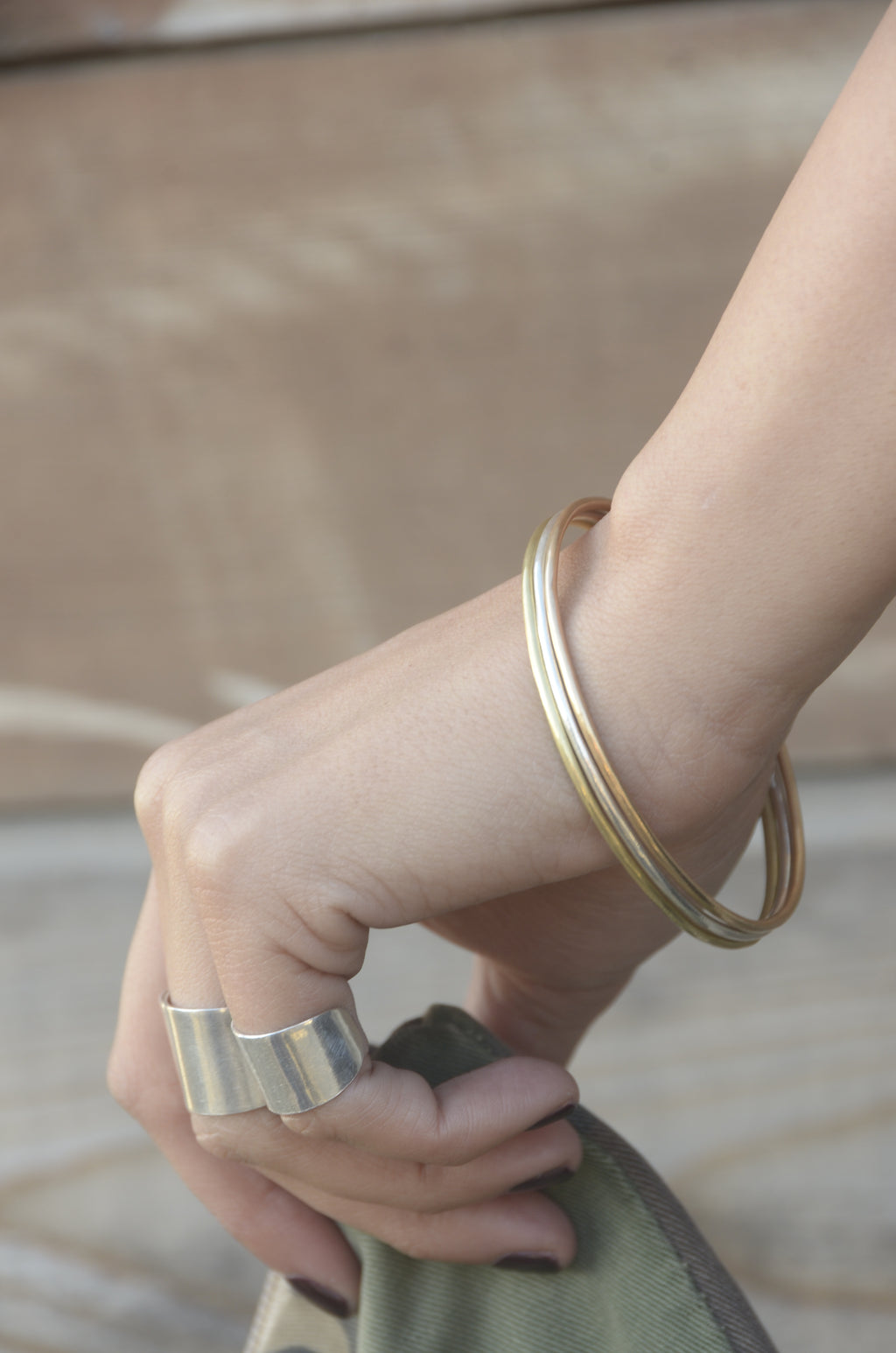 Open ring in silver