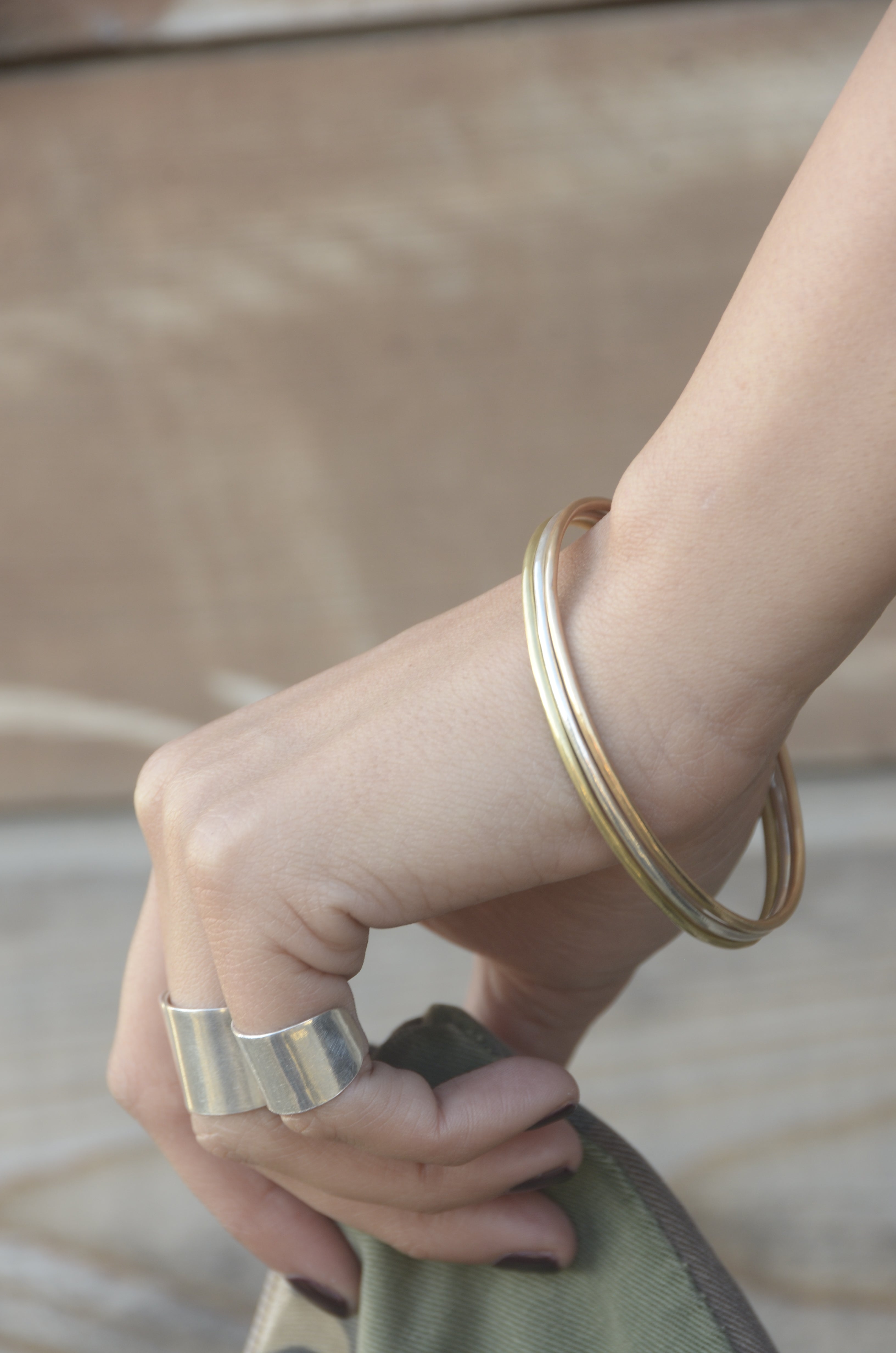 Open ring in silver