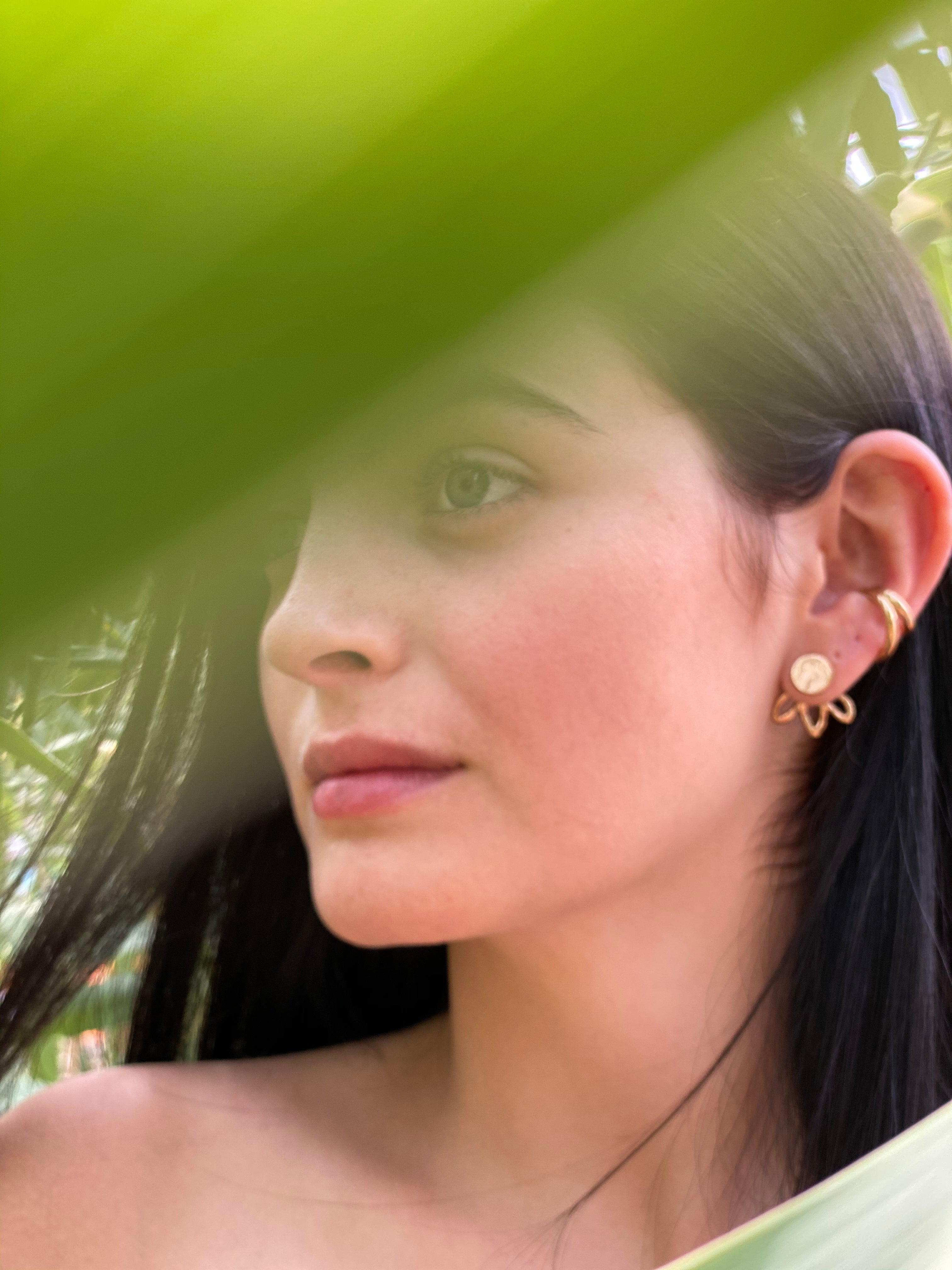 Lotus earrings