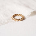 Twist ring n.3 in rosebronze