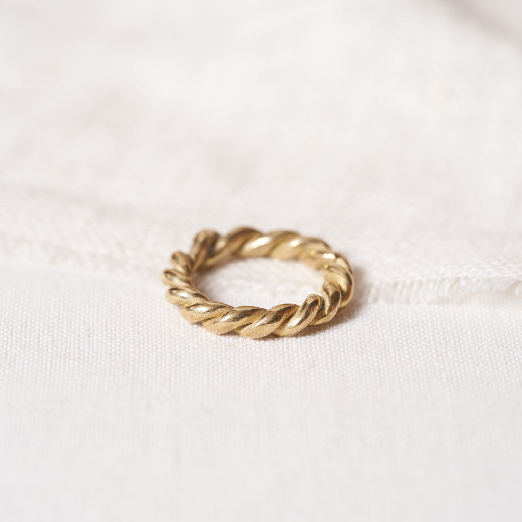 Twist ring n.3 in bronze