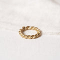 Twist ring n.3 in bronze
