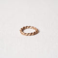 Twist ring n.2 in rosebronze