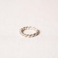 Twist ring n.2 in silver