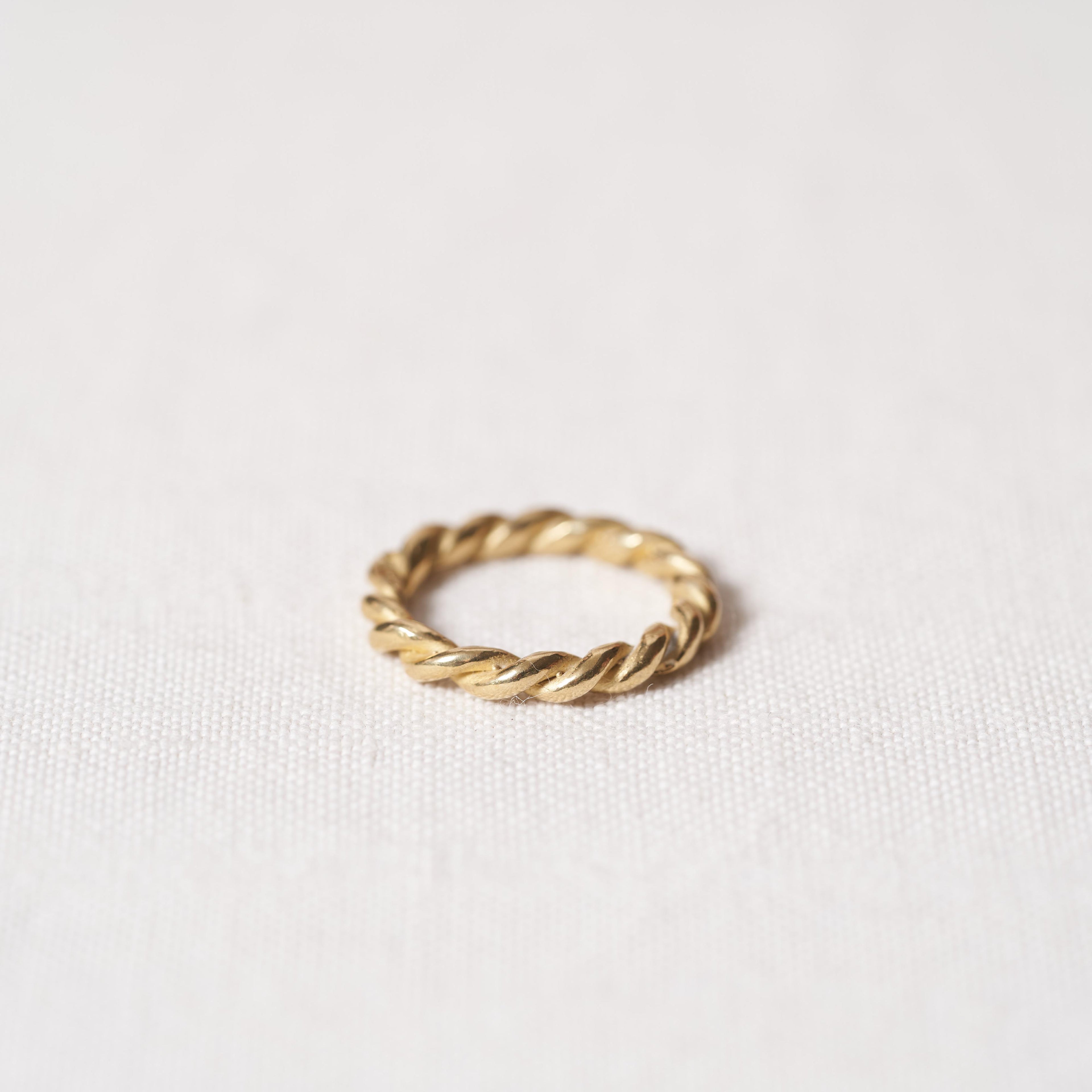 Twist ring n.2 in bronze