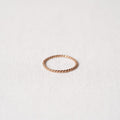 Twist ring n.1 in rosebronze