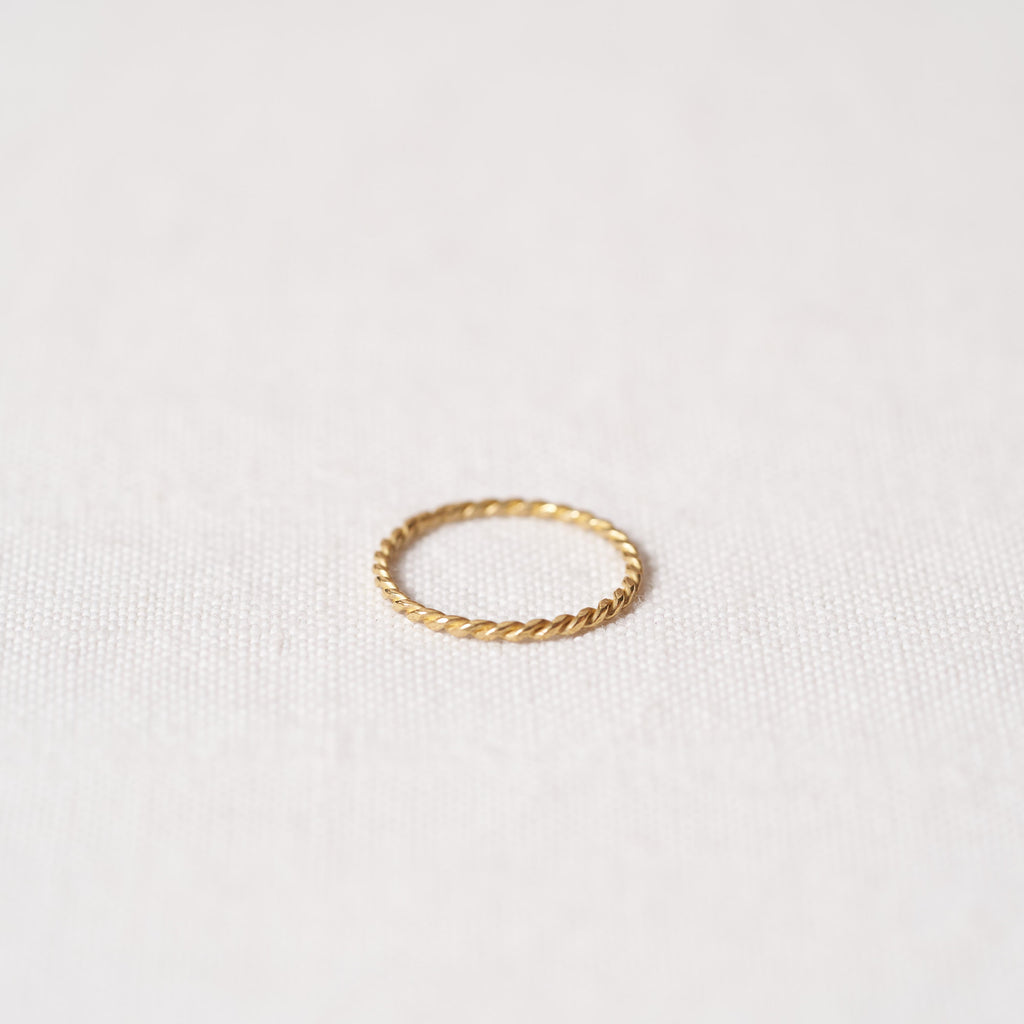 Twist ring n.1 in bronze