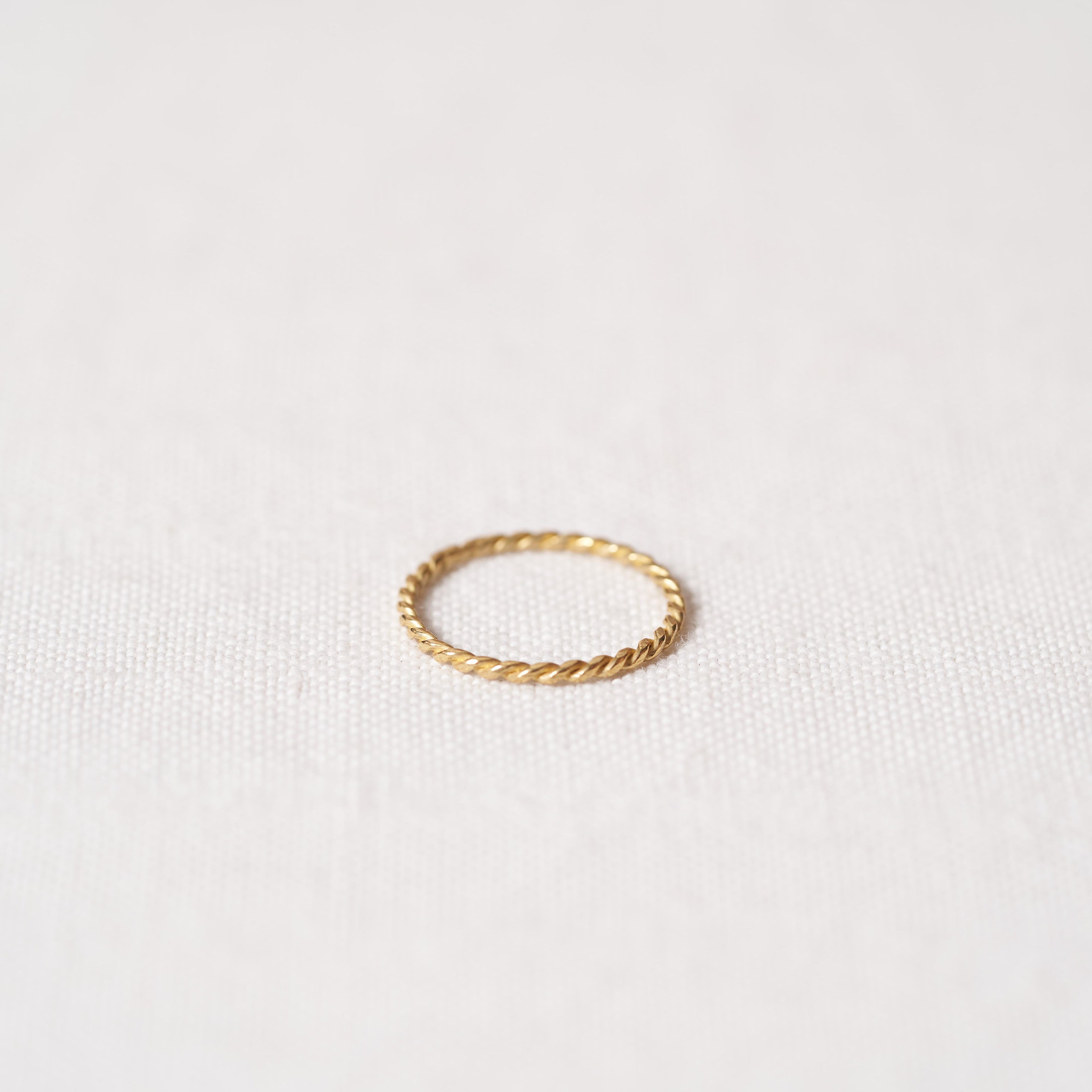 Twist ring n.1 in bronze