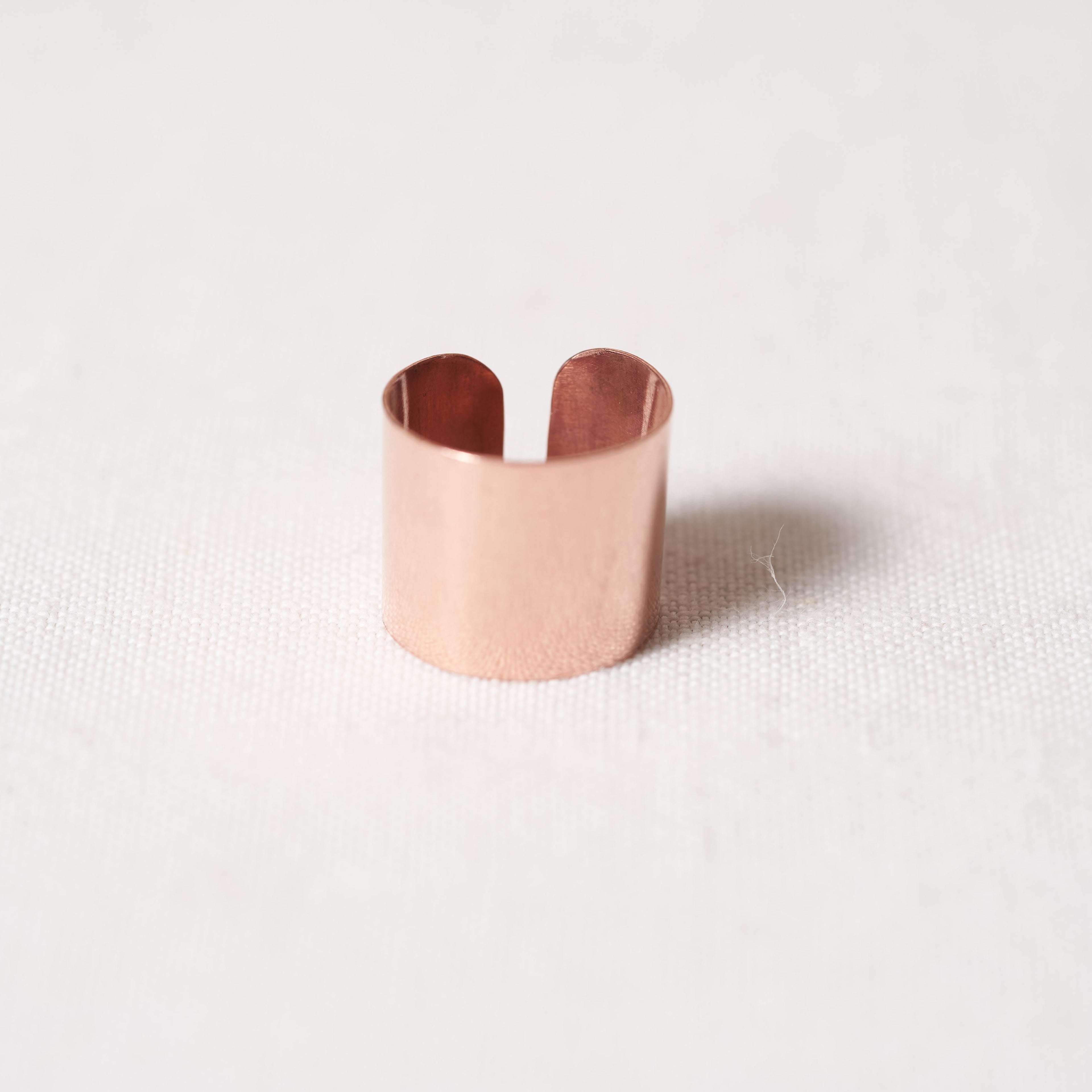 Open ring in copper