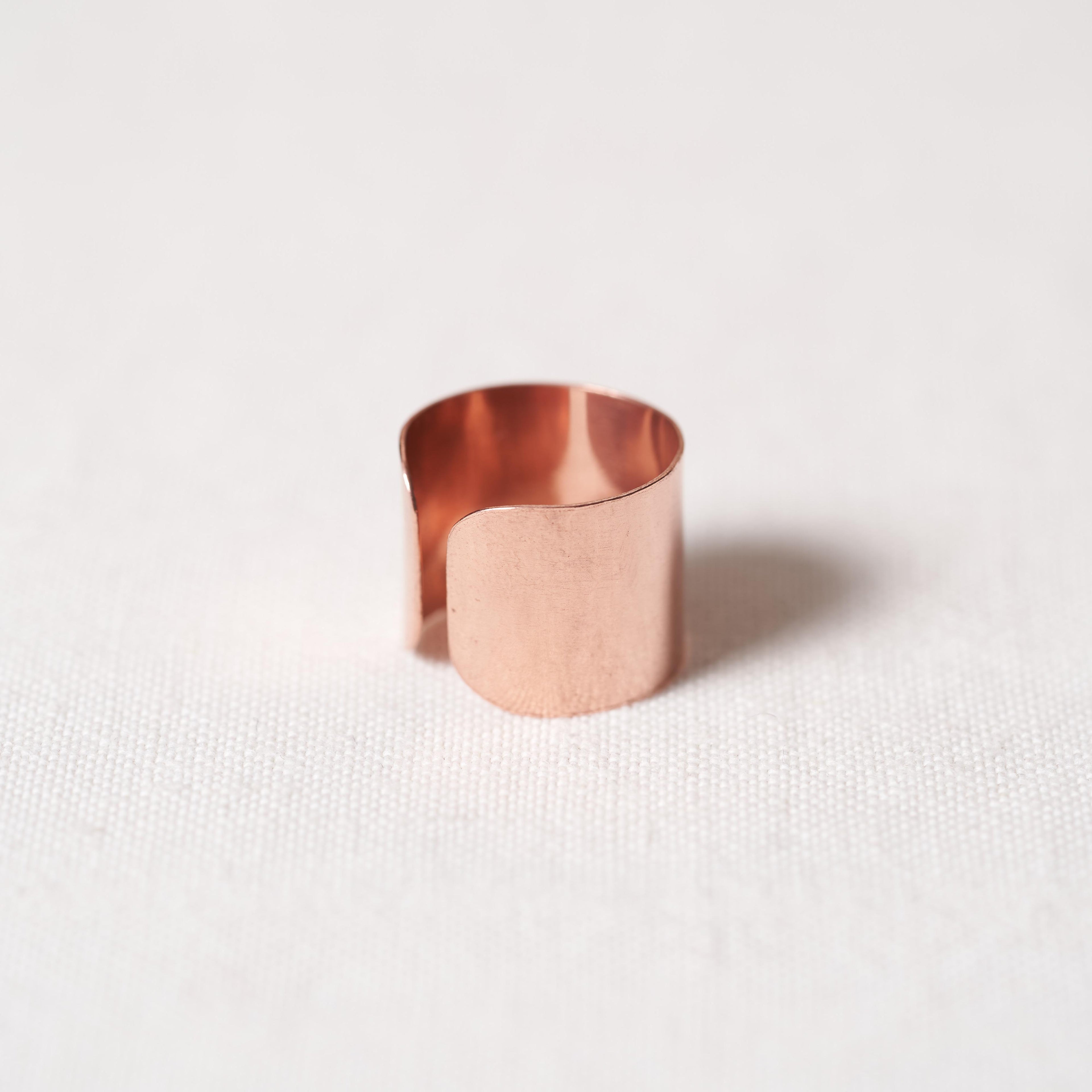 Open ring in copper