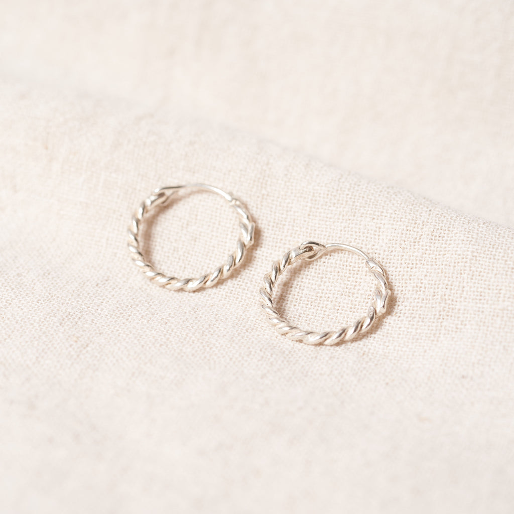 Twist hoops earrings n.1