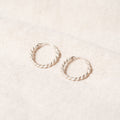 Twist hoops earrings n.1