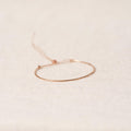 Open bracelet in rosebronze