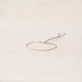 Open twist bracelet in silver