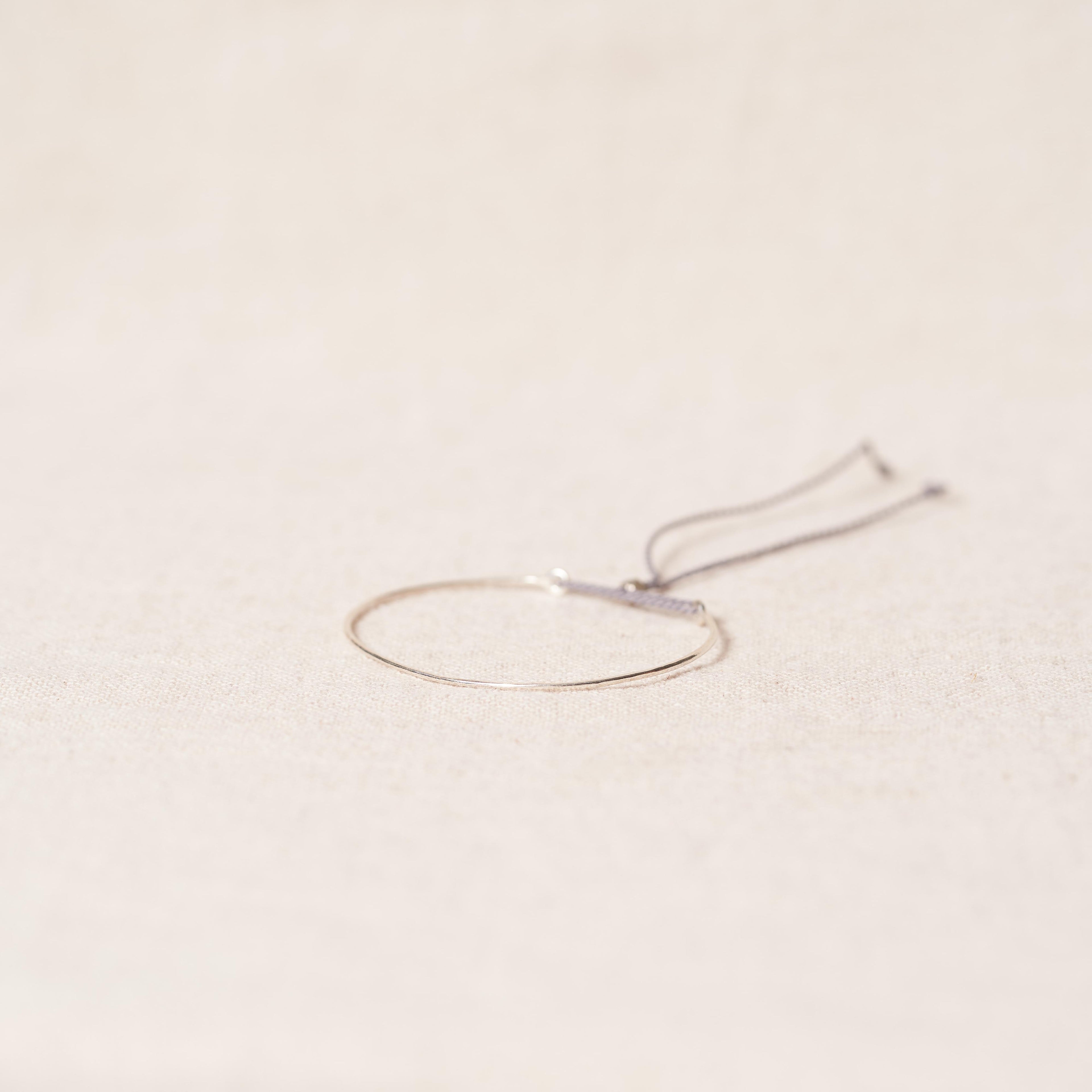 Open bracelet in silver