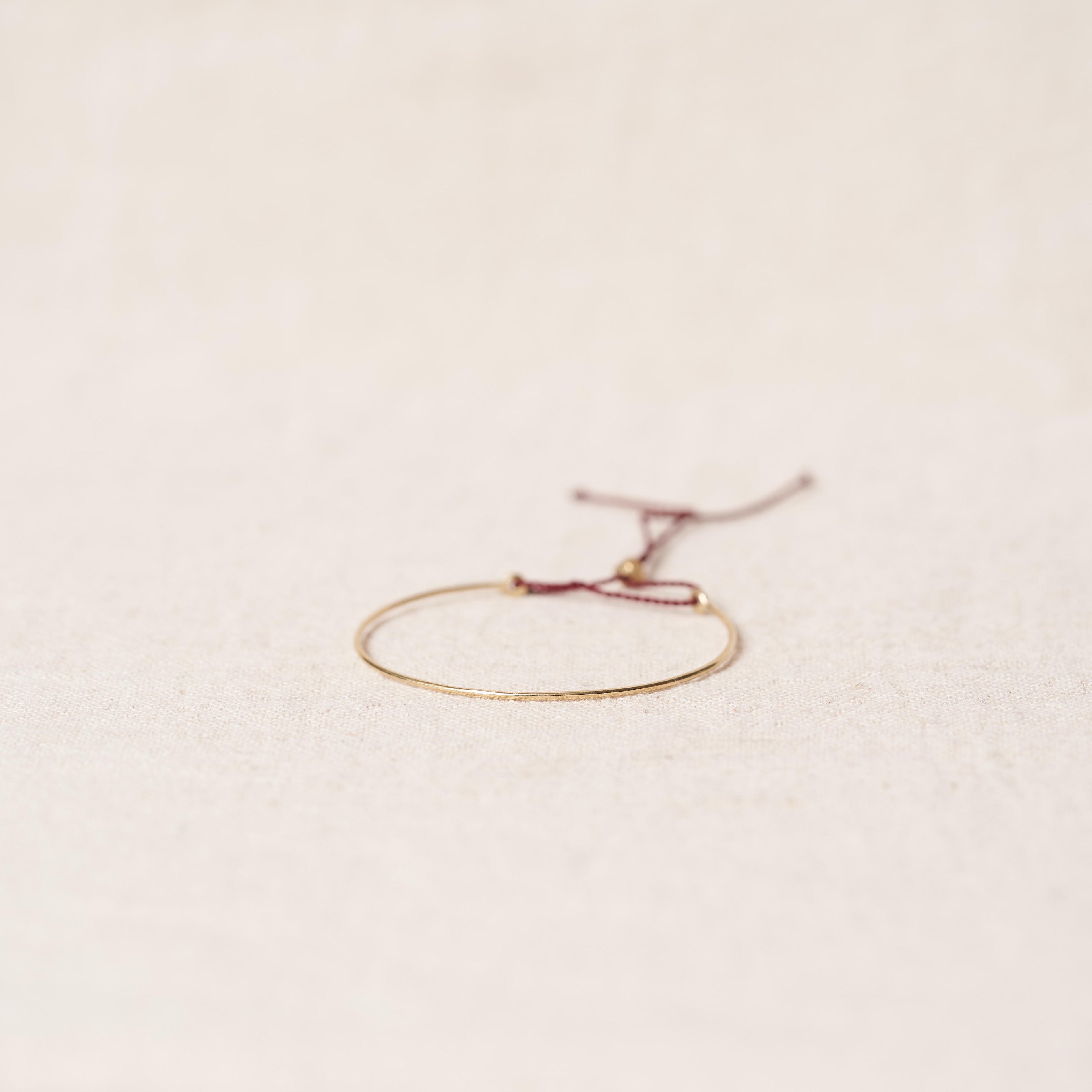Open bracelet in bronze