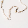 Vilma necklace with white sweet water pearls