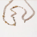 Sarah necklace with agathe beads and mixed metals