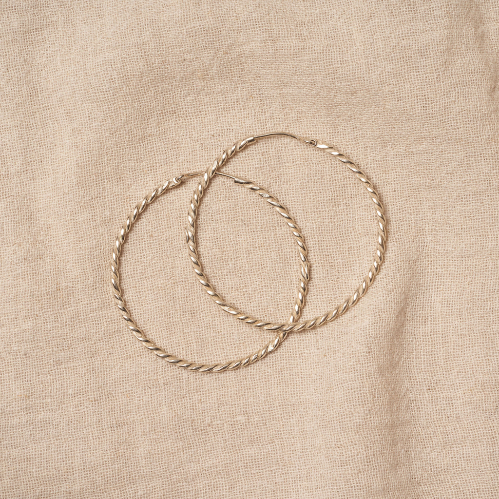 Twist hoops earrings n.2