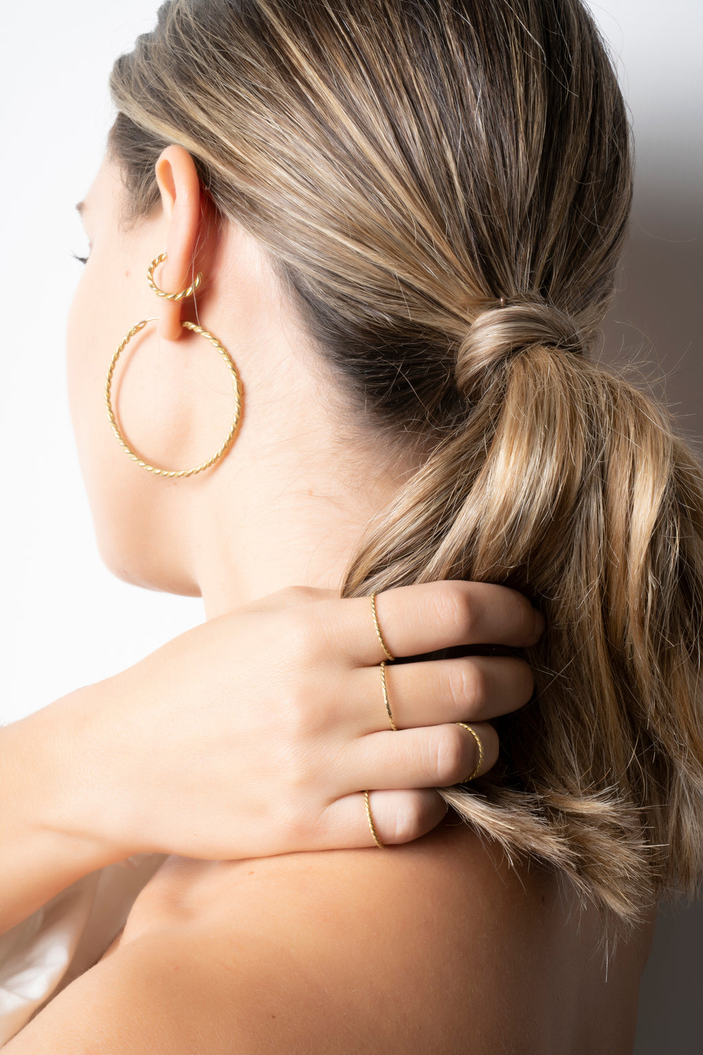 Twist ring n.1 in bronze